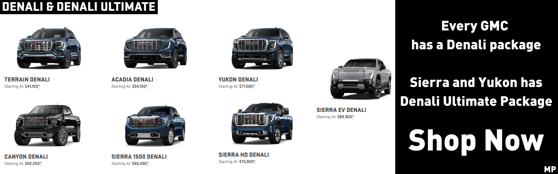 Denali & Denali Ultimate packages